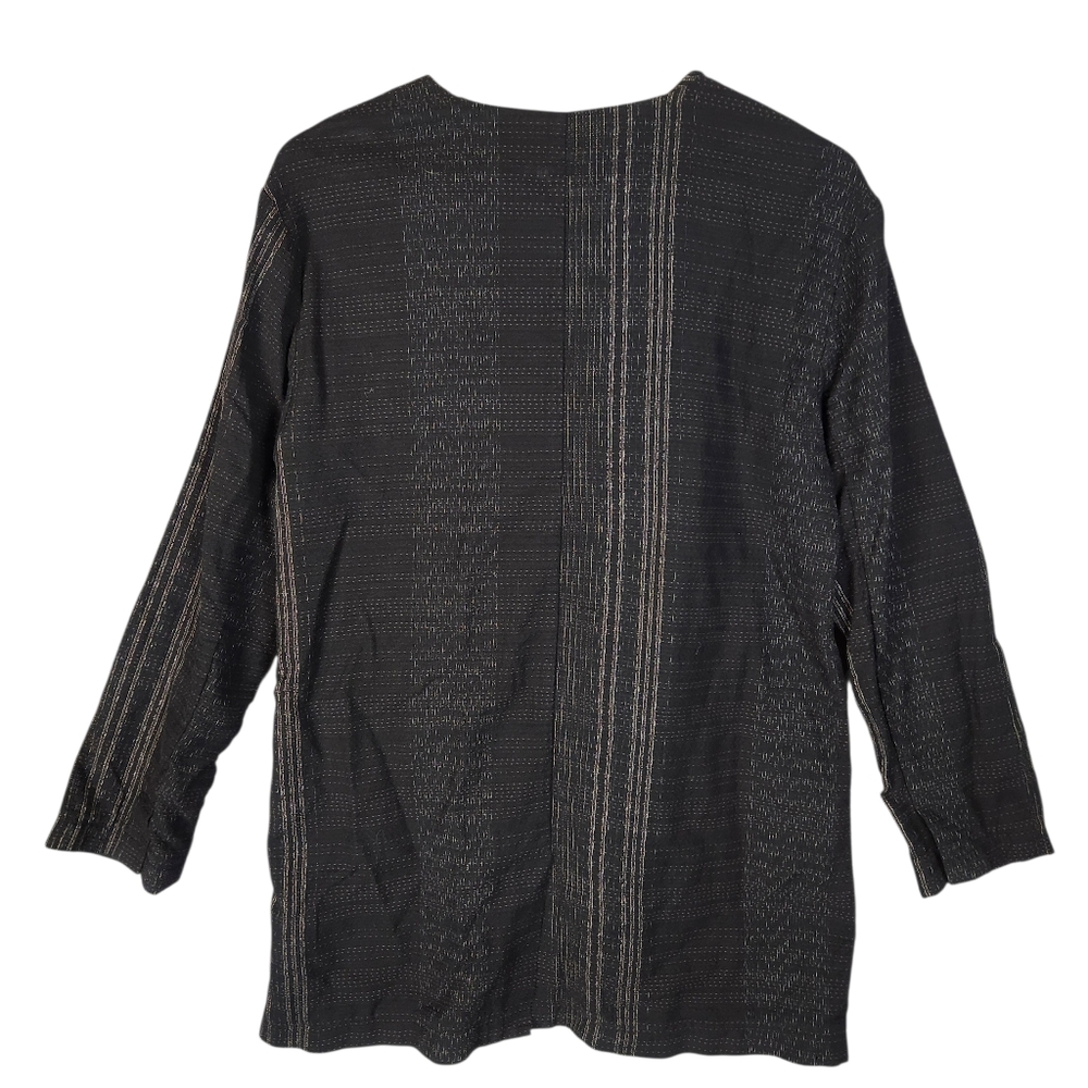 Eileen Fisher Project Dress And Jacket Set Size Medium Black Textured Weave - Picture 7 of 14